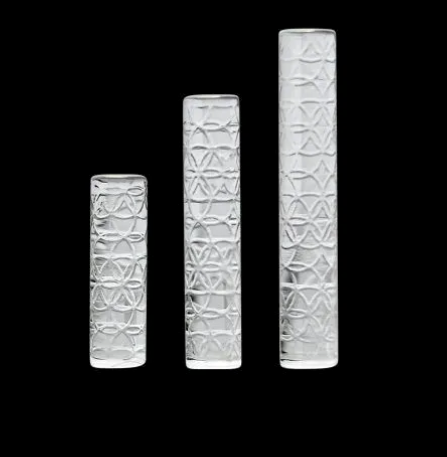 Seed of Life Etched Quartz Terp Pillars