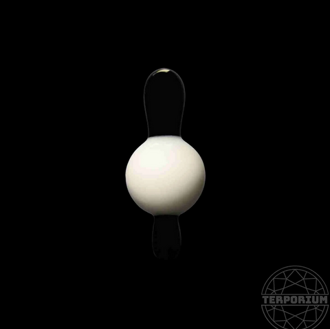 Star White and Jet Black Top Cap by ABMP Glass