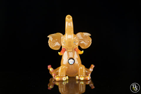 Domino Glass Peach Elephant