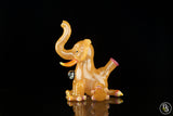 Domino Glass Peach Elephant