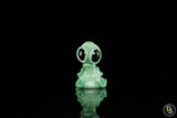 Swanny Glass Alien Teal 2